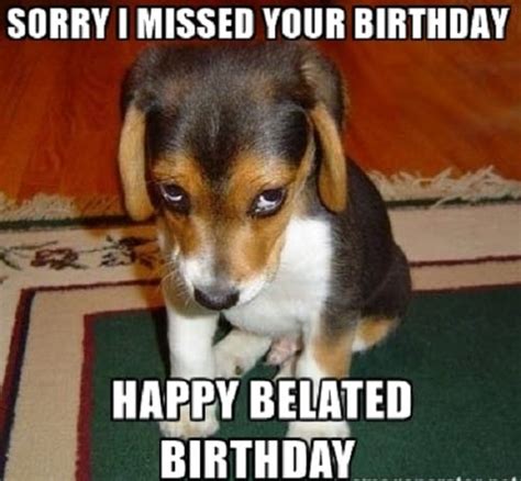 35 Best Happy Belated Birthday Memes - SayingImages.com