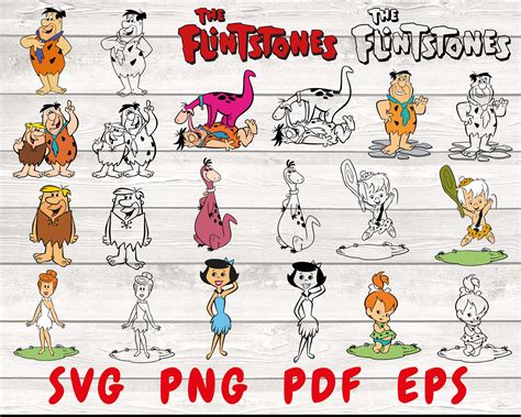 Flintstones Svg the Flintstones Dino Svg Bam Bam Svg - Etsy Norway