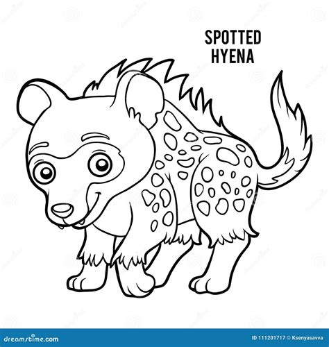 Spotted Hyena Coloring Pages