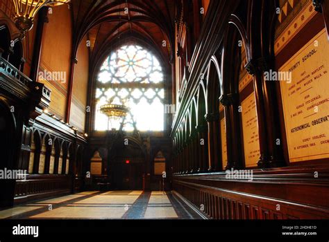 The interior of Memorial Hall at Harvard University Stock Photo - Alamy