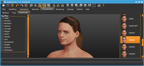 MakeHuman 1.1.0 adds new posing and expressions system - BlenderNation