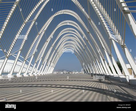 Arch, Athens Olympic Sports Complex, Marousi, Athens, Attica, Greece Stock Photo, Royalty Free ...