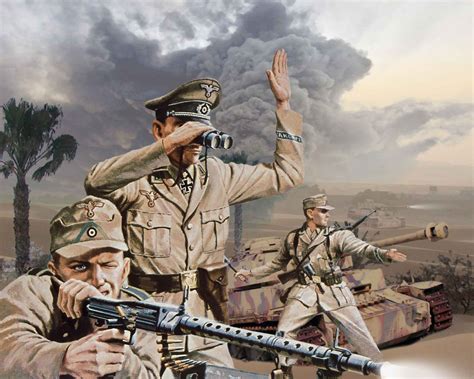 Afrika Korps Uniforms Painting