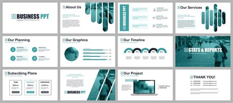 Business presentation powerpoint slides templates 252780 Vector Art at ...