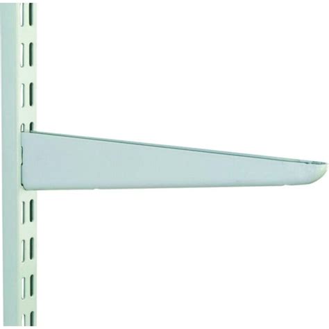 Steel-Lok Twin Slot White Shelf Bracket 370mm