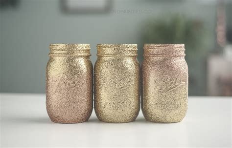 Ombre Glitter Mason Jars – Sprinkled and Painted at KA Styles.co