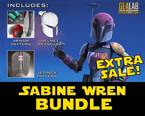 Sabine Wren Armor Bundle PDF Pattern and Pepakura for Foam - Etsy Australia