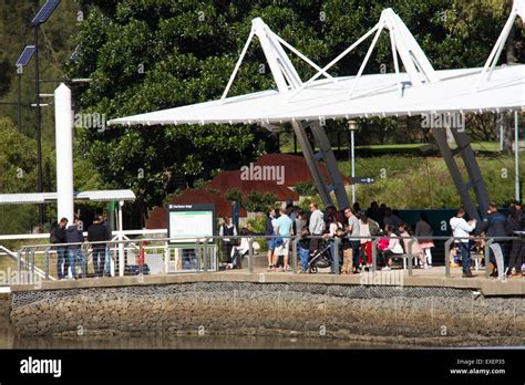 Parramatta Ferry Wharf on the Parramatta River in Parramatta, Western ...