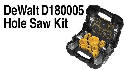 DEWALT D180005 Hole Saw Kit - YouTube