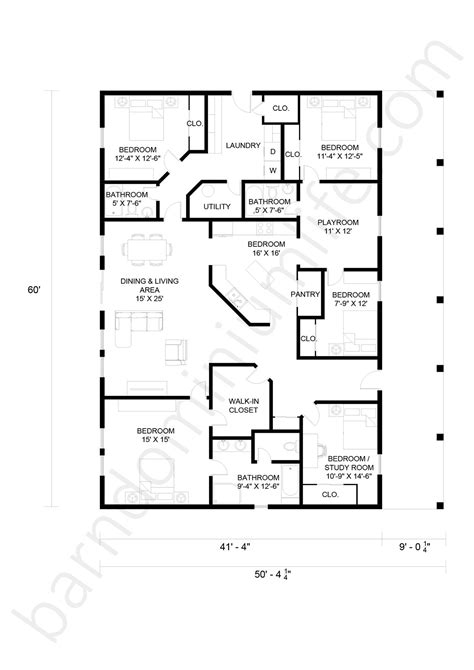 Inspiring Open Concept Barndominium Floor Plans Metal Barn House Plans, Barn Homes Floor Plans ...