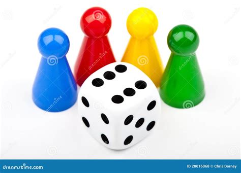 Board Game Pieces And Dice Royalty Free Stock Photos - Image: 28016068