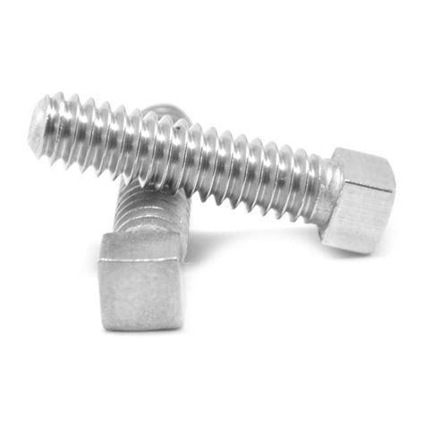 3/8"-16 x 2 1/2" (FT) Coarse Thread Square Head Set Screw Cup Point ...