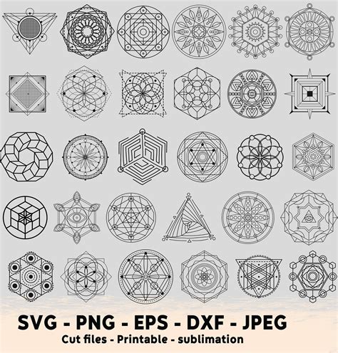 116 Sacred Geometry Svg Sacred Geometry Png Sacred Geometry - Etsy