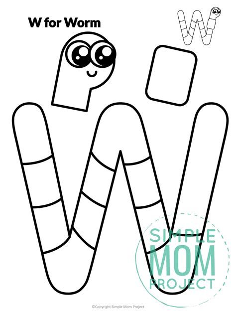 Free Printable Letter W Craft Template – Simple Mom Project