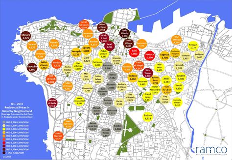 Real estate group reveals average apartment prices in Beirut