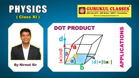 DOT PRODUCT (Applications) by Nirmal Sir - YouTube