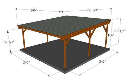 Flat roof double carport plans | PDF Download