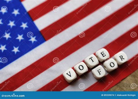 Election Simbol on Usa Flag Stock Photo - Image of national, nation ...