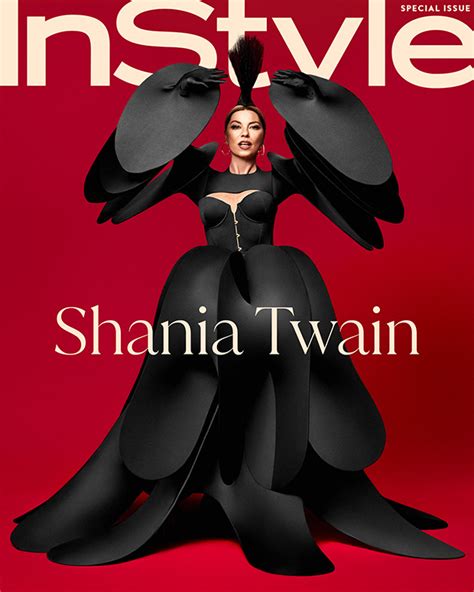 Shania Twain’s Corset Top & Sheer Dress: InStyle Magazine Cover Photos ...