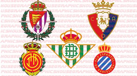 Spanish La Liga Football Team Badges SVG PNG 20 Teams - Etsy