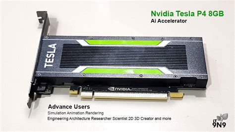 NVIDIA Tesla P4 8GB ทำงาน Simulation Deep Learning เขียนแบบ ทางด้าน ...