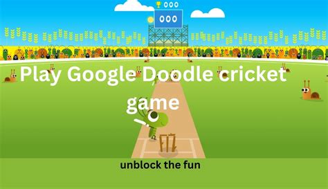 Play A Google Doodle Cricket Game Relive The 2017 Classic