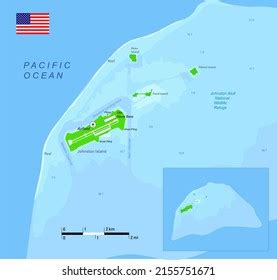 Image Illustration Johnston Island Atoll Map Stock Illustration ...