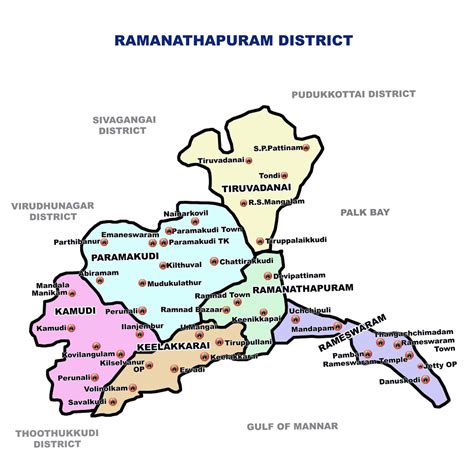 Ramnad District Map