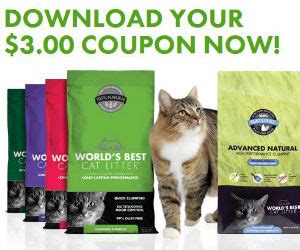 World's Best Cat Litter - Coupon for $3 off - Coupons