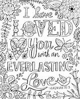Jeremiah 31 3 Coloring Pages Coloring sketch template
