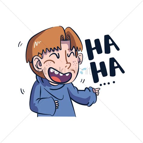 Cartoon character laughing Vector Image - 1957489 | StockUnlimited