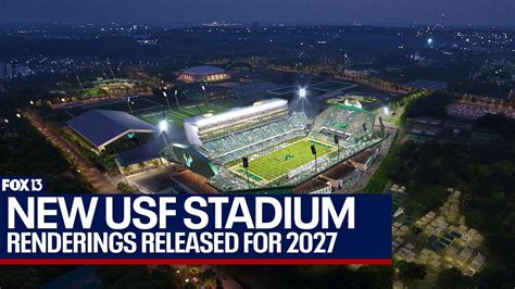 USF reveals renderings for new football stadium set to open in 2027 - YouTube