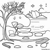 Mindfulness And Relaxation Coloring Page  Pagescom sketch template