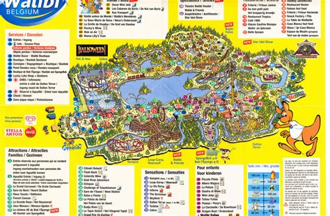 Walibi Belgium - 2005 Park Map