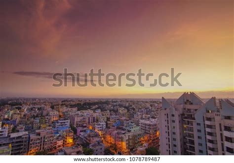 Bangalore Bengalurus Skyline Dusk Sunset Mahadevpura Stock Photo (Edit ...