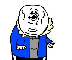 Sans with meme face - Drawception