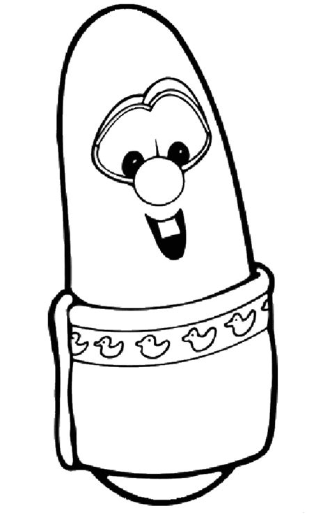 Larry VeggieTales Coloring Page - Free Printable Coloring Pages