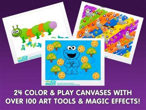 Sesame Street Art Maker - app review (video)