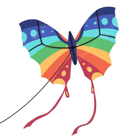 Butterfly Kite Clipart Transparent Background, Colored Spot Butterfly Kite, Color Kite ...