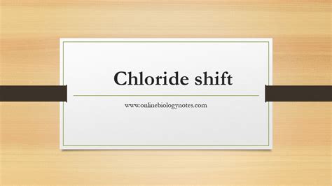 Chloride shift/Hamburger phenomenon