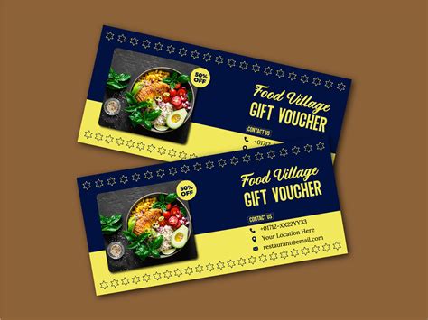 Creative Restaurant Gift Card Design by Abu Hasan Md Tariq Alam on Dribbble