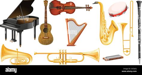 Different types of classical music instruments Stock Vector Image & Art ...