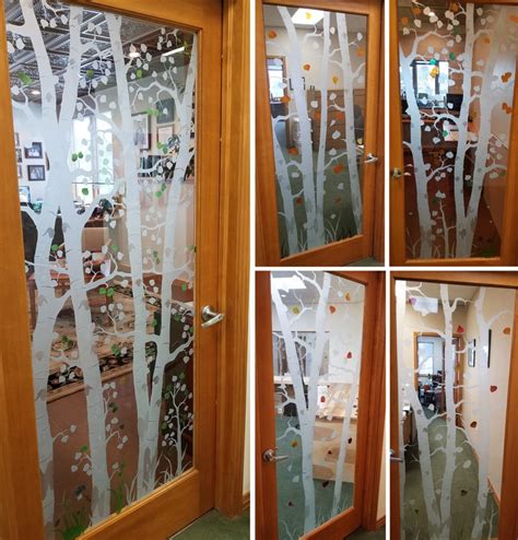 custom_etched_glass_doors - Evergreen Glass