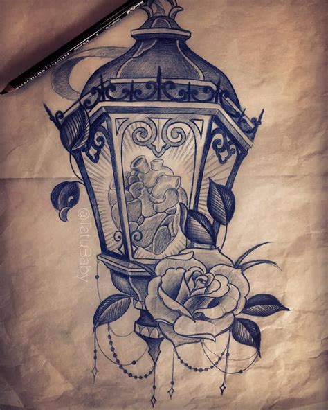 Lantern Tattoo Drawing