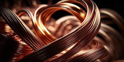 Premium Photo | Aesthetic golden brown copper background abstract shining wire