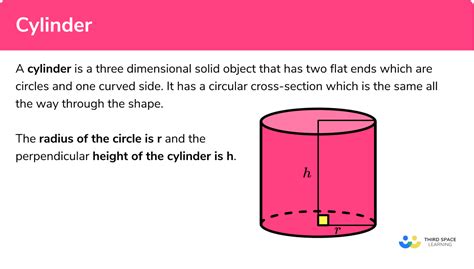 Cylinder - GCSE Maths - Steps, Examples & Worksheet