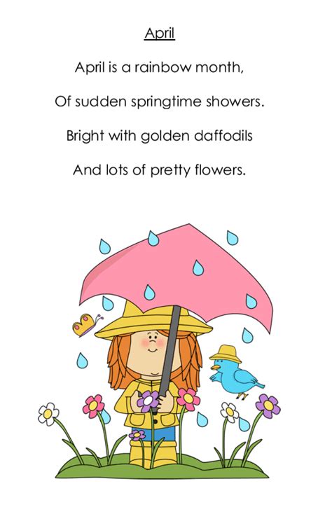 April Poem for First Grade: Sweet and Simple » Grade Onederful