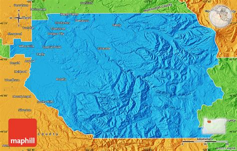 Political Map of Clackamas County