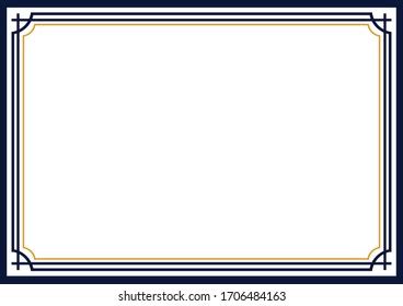 Navy Blue Frame Border Design Vector 库存矢量图（免版税）1706484163 | Shutterstock