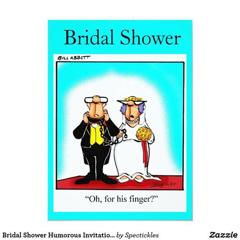 Bridal Shower Humorous Invitations